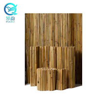 Tela de vedação para jardim Vedação de bambu artificial de alta qualidade, treliça e portões Campo de agricultura de madeira de bambu natural não revestido